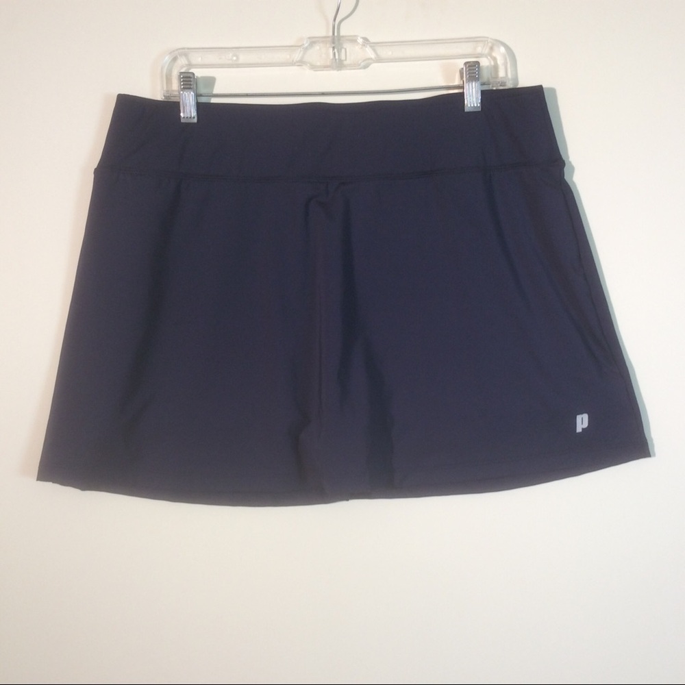 Prince Dark Blue Black Tennis Skorts Skirt + Short